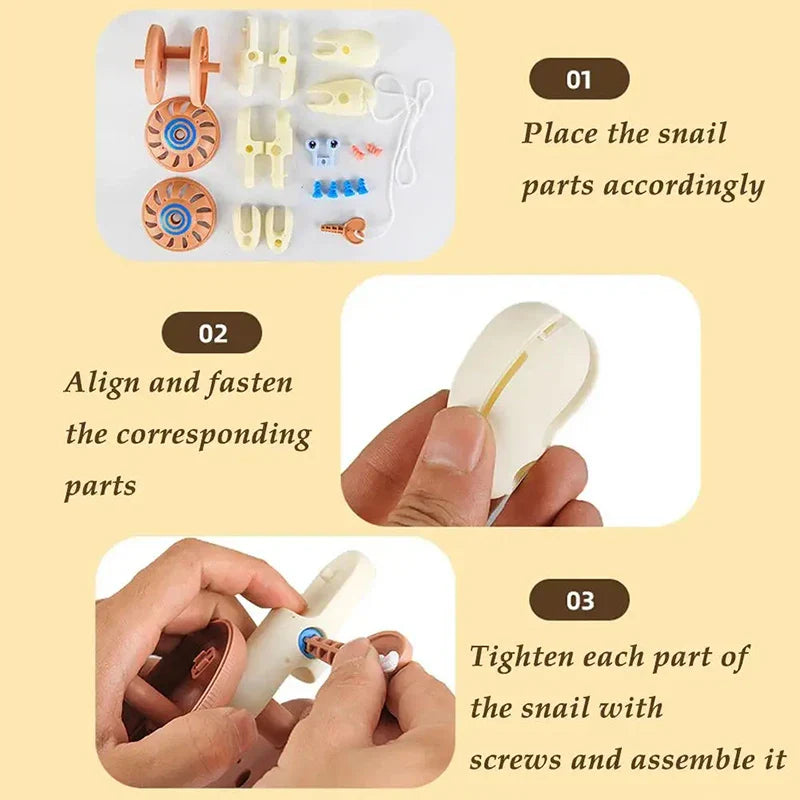 Snail Toy™ - Snail in Motion - Toy with Pull String