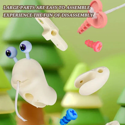 Snail Toy™ - Snail in Motion - Toy with Pull String