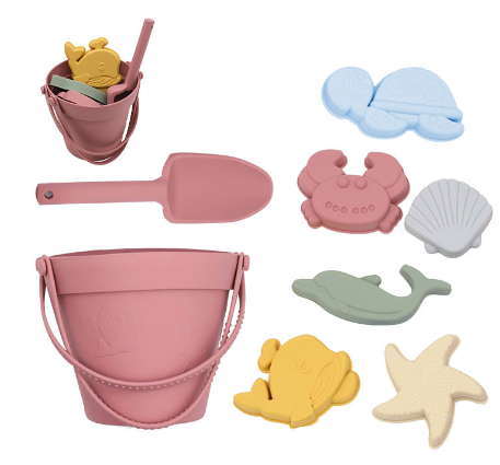 Silicone Beach Set™ - Sand Adventures with Beach Bucket - Silicone Beach Set