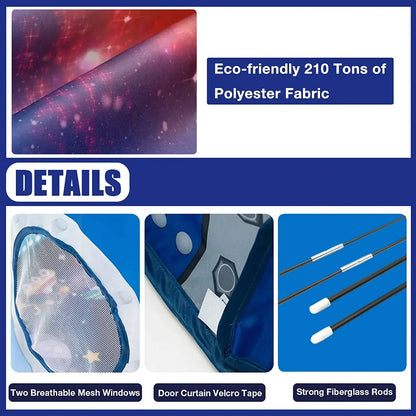 Rocket Ship Tent™ – Space Adventure Pop-up - Tent for Kids