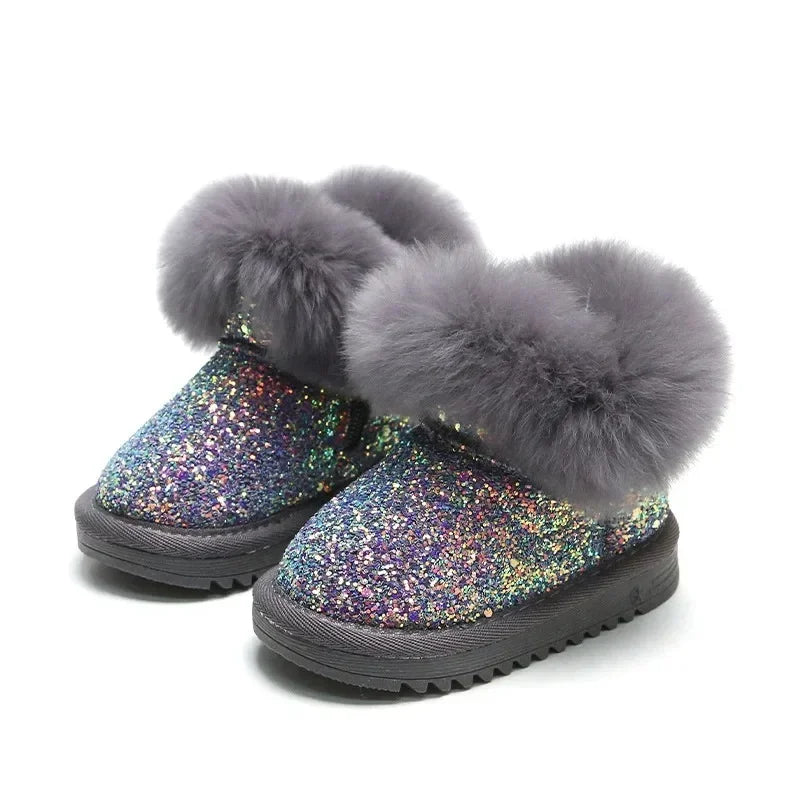 Mini Fashion™ - Warm & Stylish - Sparkly Winter Shoes for Kids