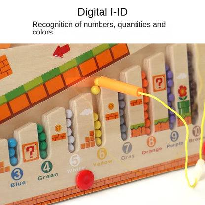 Magnetic Maze™ - Colorful and Fun to Count - Magnetic Wooden Puzzle