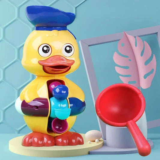 Bath Buddies™ - Bath toys with friends - Anchors with water wheel