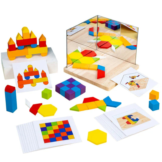 Reflection Play™ – Reflection and Learning - Puzzle Blocks with Mirror