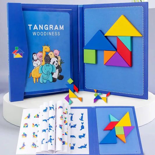 Woods™ - Encourage logical thinking - Wooden tangram puzzle