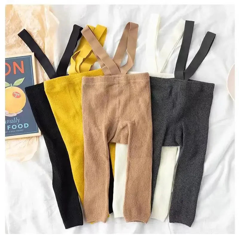 Mini Fashion™ - Soft & Comfortable - Children's Leggings with Suspenders