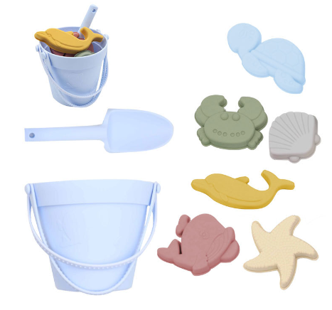 Silicone Beach Set™ - Sand Adventures with Beach Bucket - Silicone Beach Set