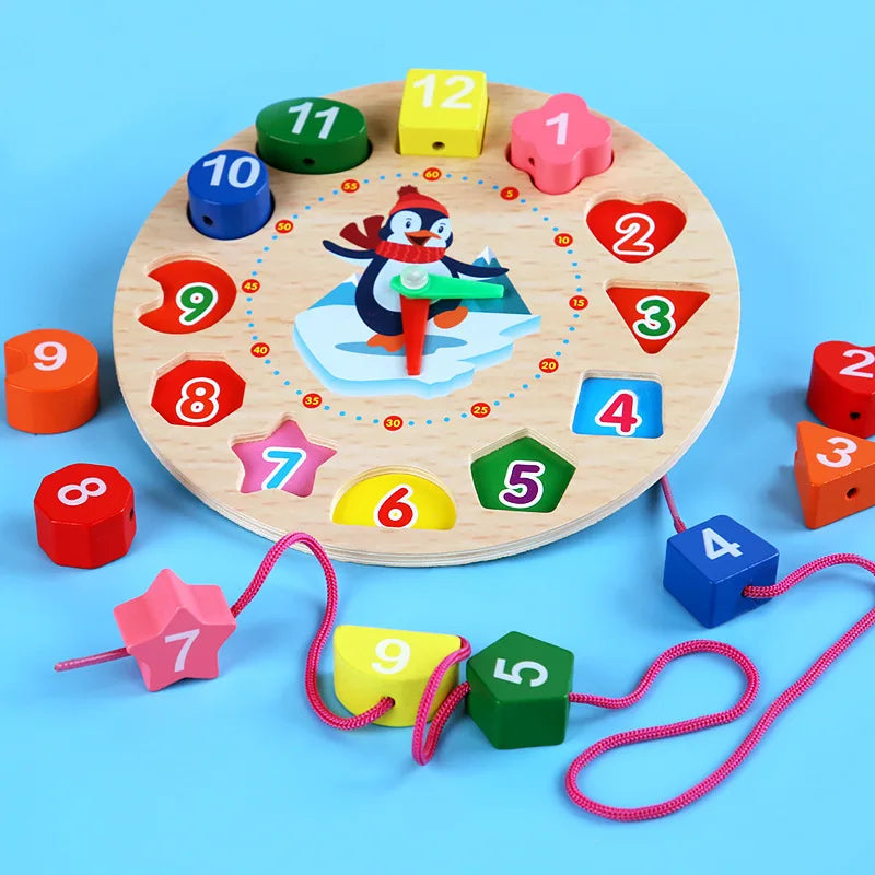 Learning Clock™ – Learn & Play Clock – Wooden Clock