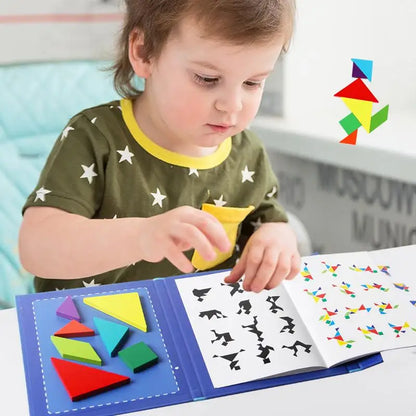 Woods™ - Encourage logical thinking - Wooden tangram puzzle