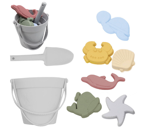 Silicone Beach Set™ - Sand Adventures with Beach Bucket - Silicone Beach Set