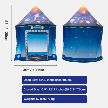 Rocket Ship Tent™ – Space Adventure Pop-up - Tent for Kids