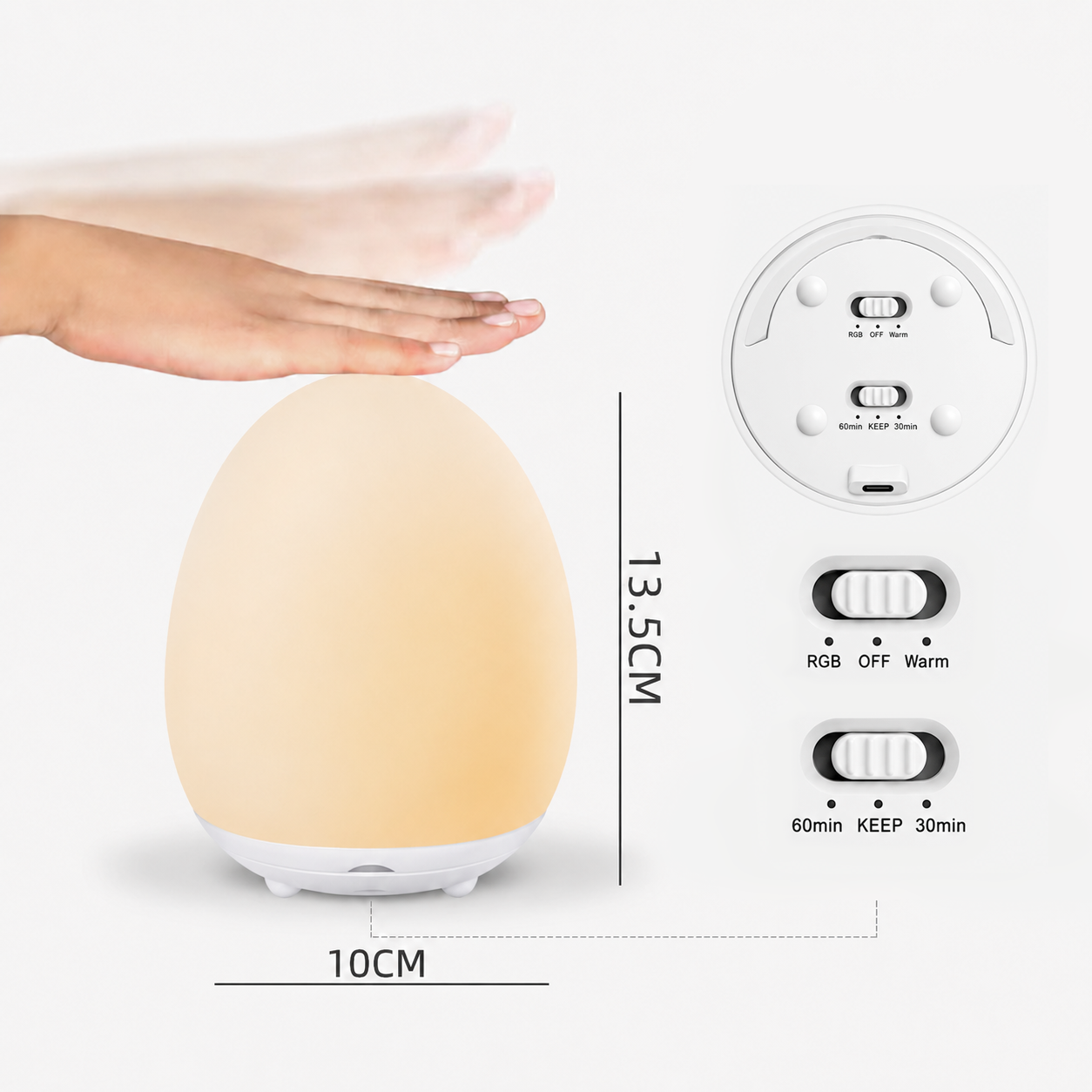 Soft Touch LED Night Light for Kids