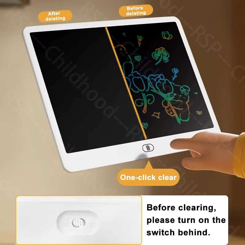 Mess-Free LCD Writing and Drawing Tablet