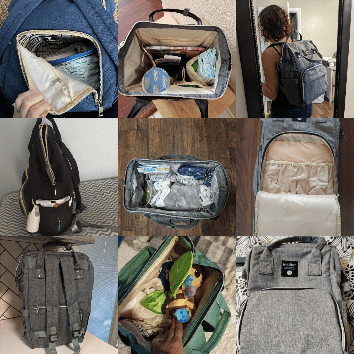 Large Capacity Diaper Bag