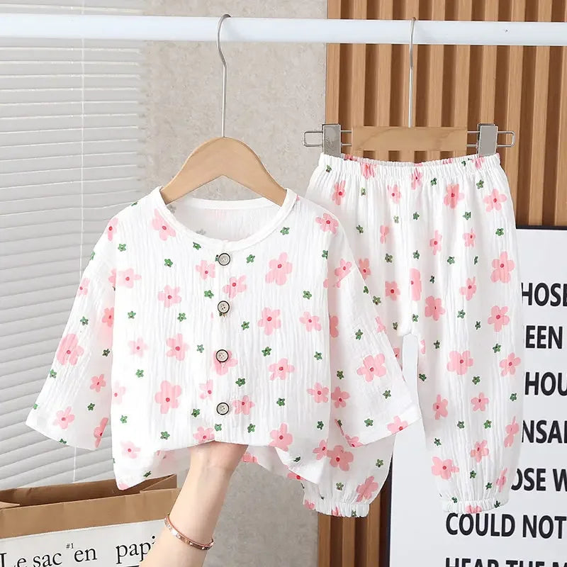 Mini Fashion™ - Airy material - Linen clothing set