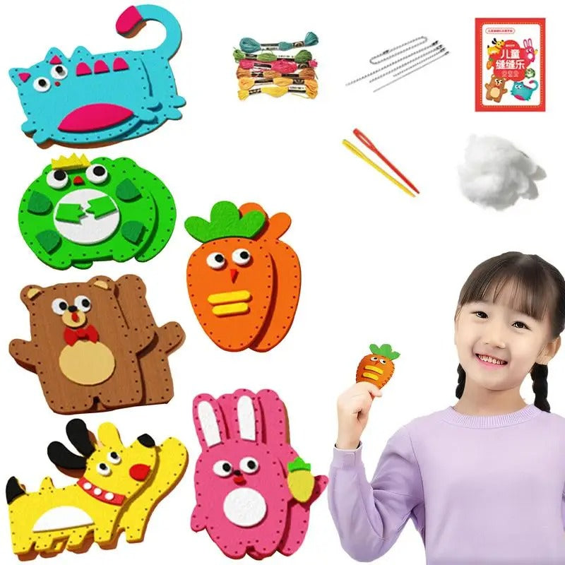 Crafty Critters™ – DIY Felt Animal Sewing Kit for Kids