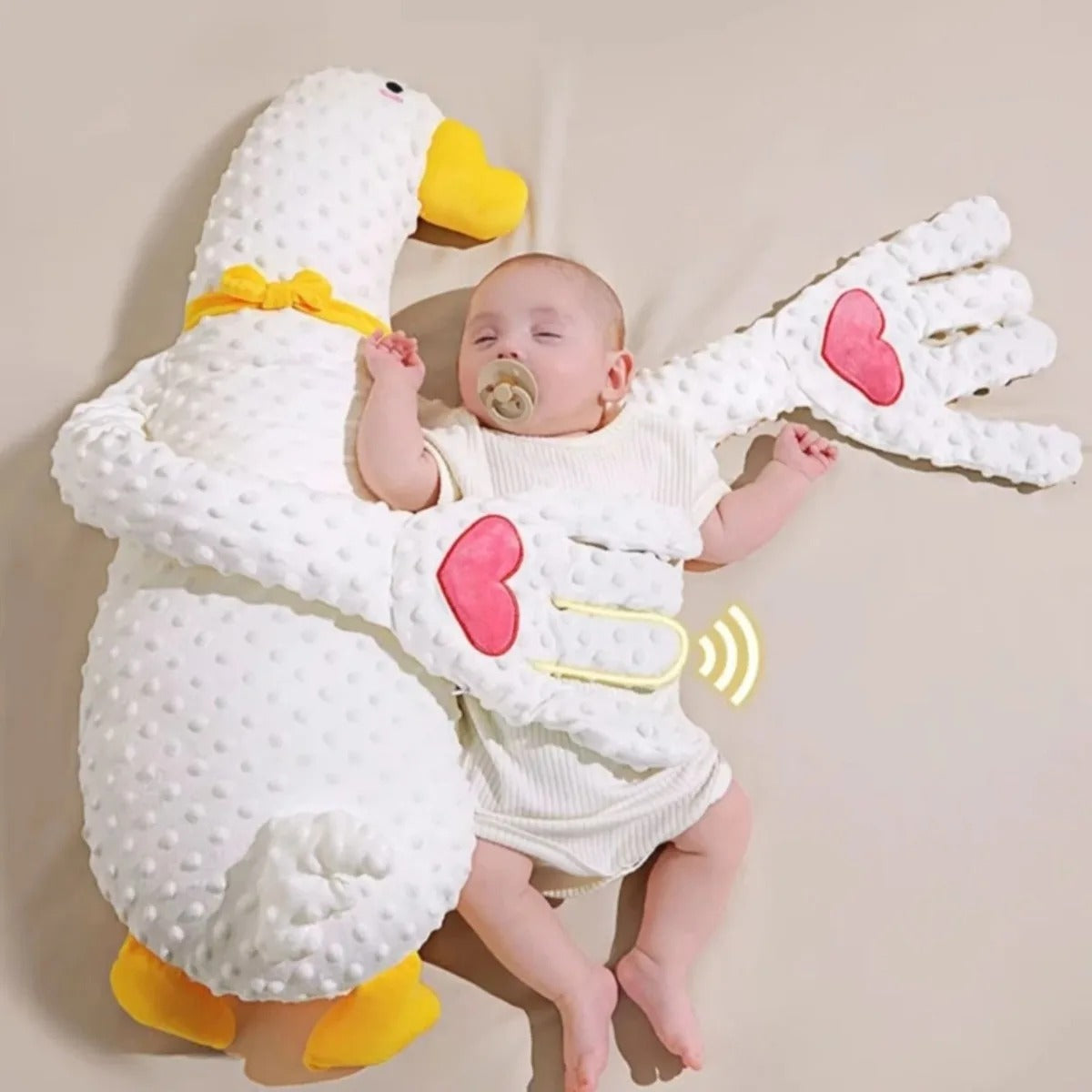 LullaBear™ – Soothing Plush Pillow with Gentle Patting