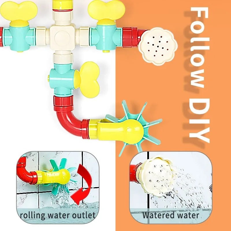 Wacky Waterworks Pipes Bath Toy