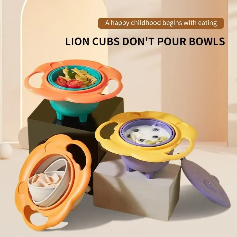 SpinSnack™ – 360° Spill-Proof Gyro Bowl for Kids