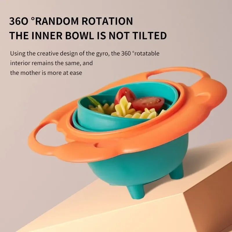 SpinSnack™ – 360° Spill-Proof Gyro Bowl for Kids