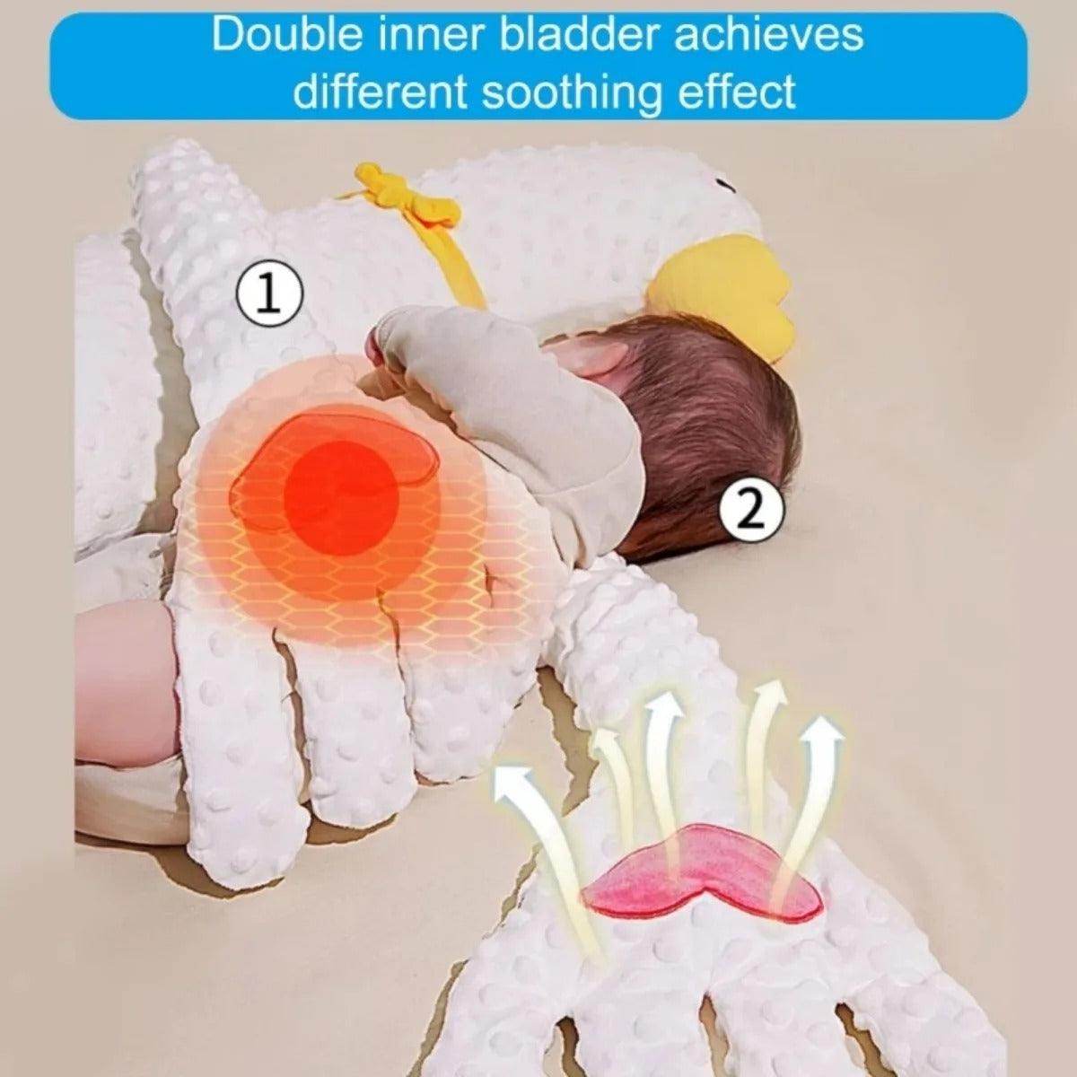 LullaBear™ – Soothing Plush Pillow with Gentle Patting