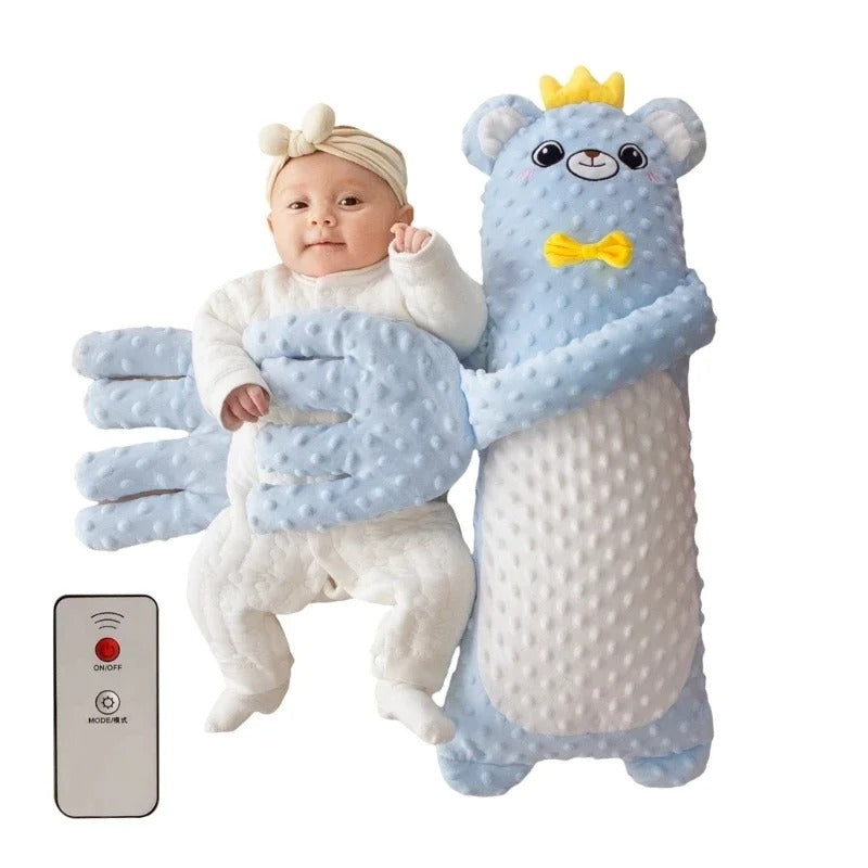 LullaBear™ – Soothing Plush Pillow with Gentle Patting