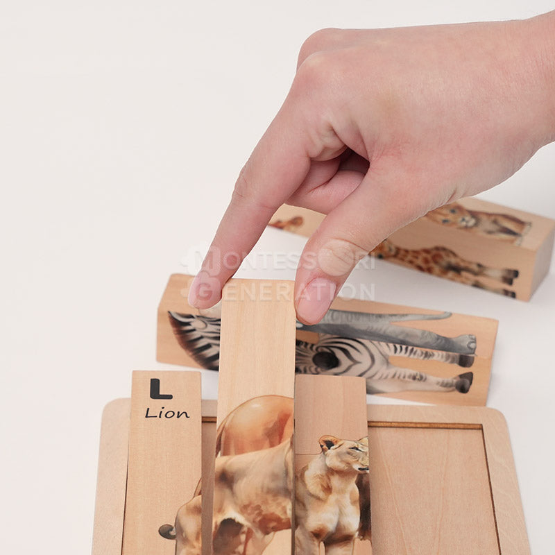 Wooden Twist and Match Puzzle for Toddlers – 4-in-1 Educational Toy