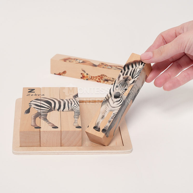 Wooden Twist and Match Puzzle for Toddlers – 4-in-1 Educational Toy