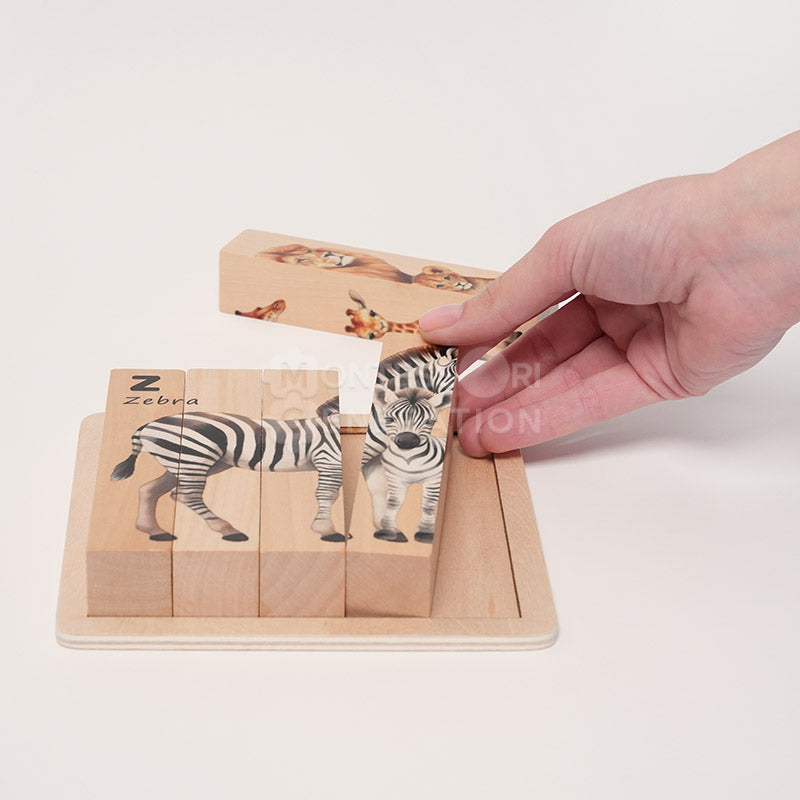 Wooden Twist and Match Puzzle for Toddlers – 4-in-1 Educational Toy