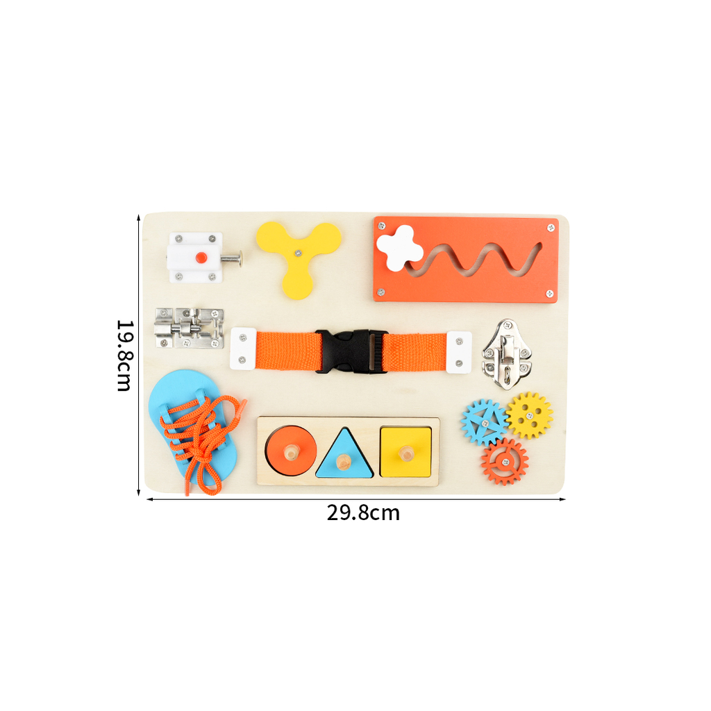 Montessori Wooden Busy Board Toy for Kids
