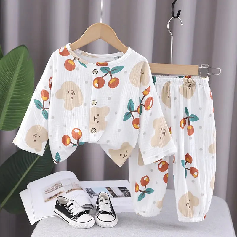 Mini Fashion™ - Airy material - Linen clothing set