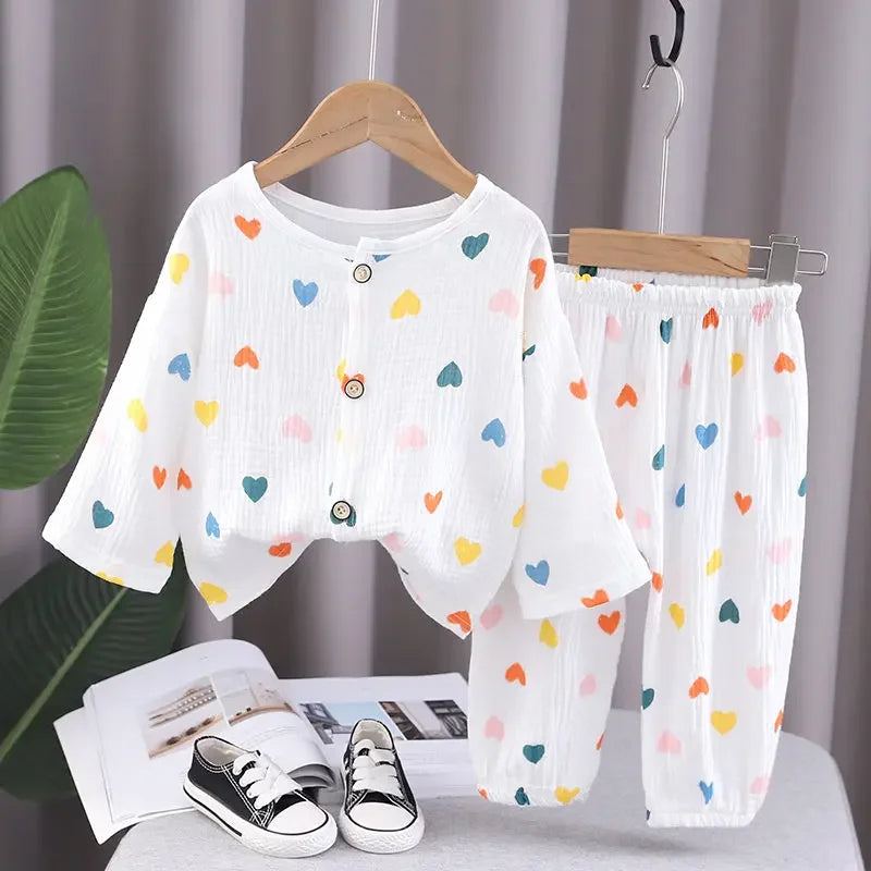 Mini Fashion™ - Airy material - Linen clothing set