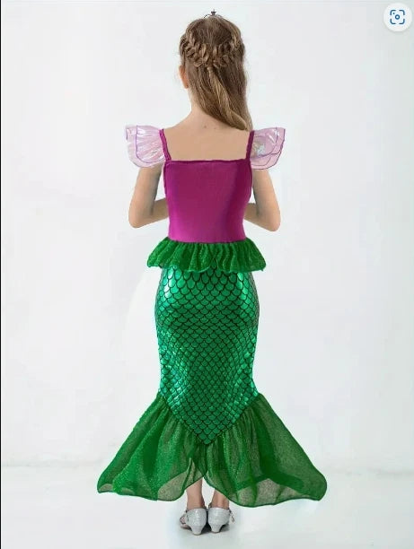 Girls Mermaid Princess Cosplay Dress
