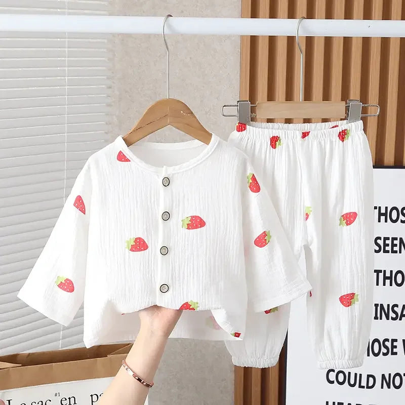 Mini Fashion™ - Airy material - Linen clothing set