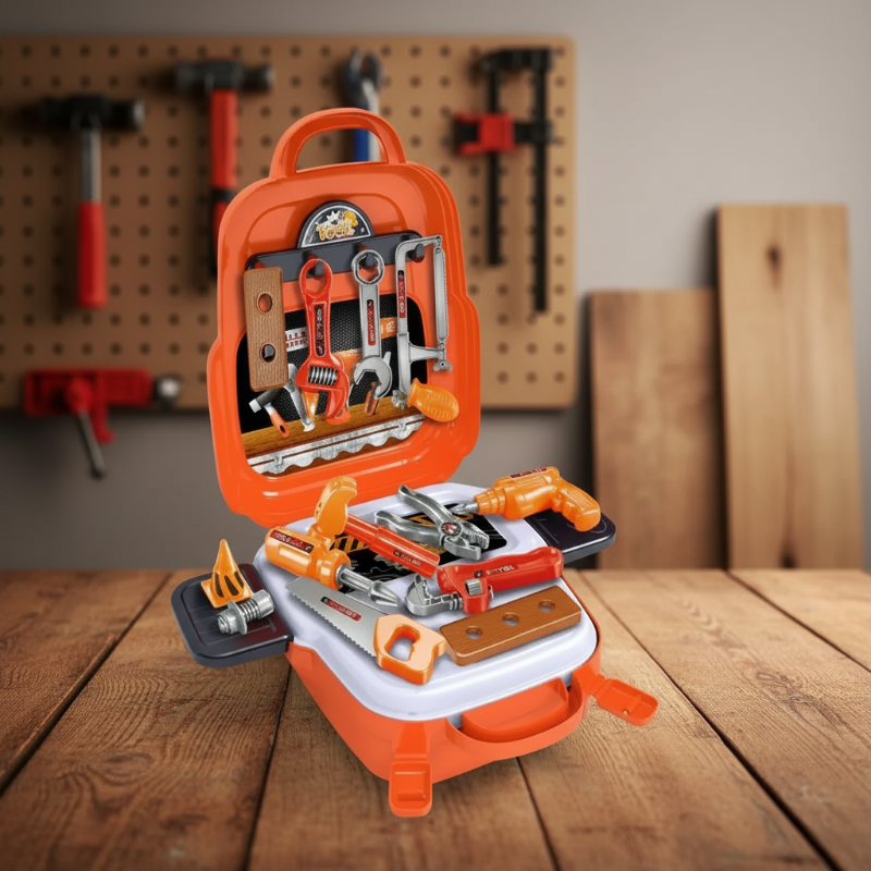 Children's Tool Set for Creative Construction Play and Skill Building
