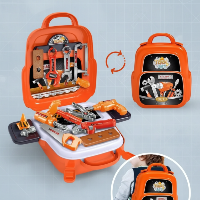 Children's Tool Set for Creative Construction Play and Skill Building