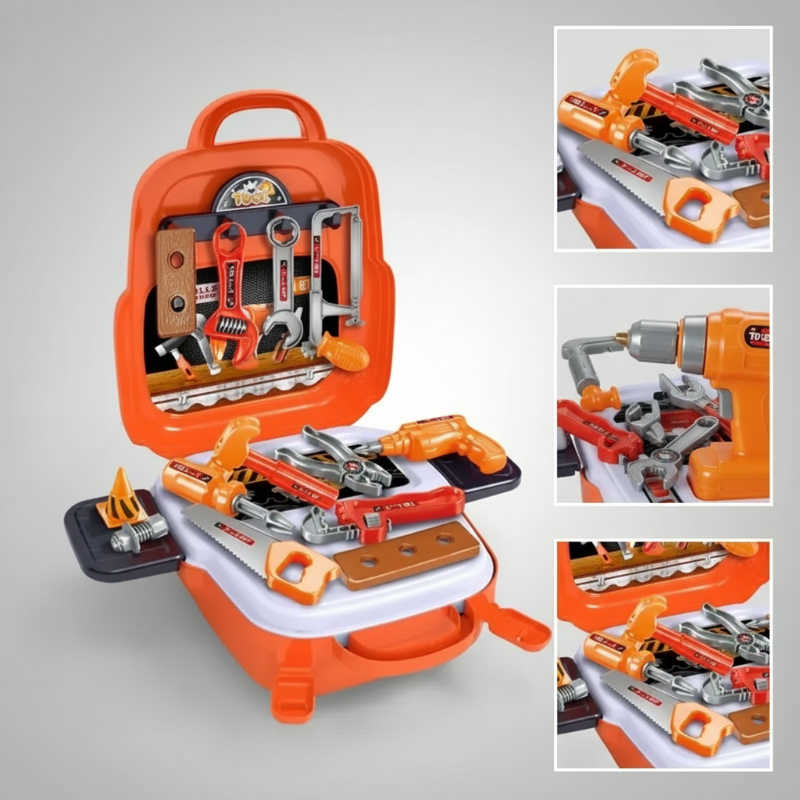 Children's Tool Set for Creative Construction Play and Skill Building