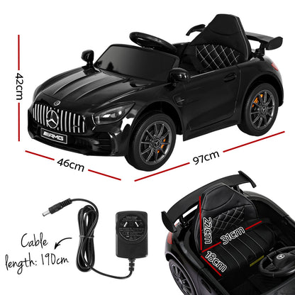 Kids Ride On Car Mercedes-Benz AMG GTR Electric Toy Cars 12V Black