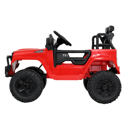 Rigo Kids Electric Ride On Car Jeep Toy Cars Remote 12V Red