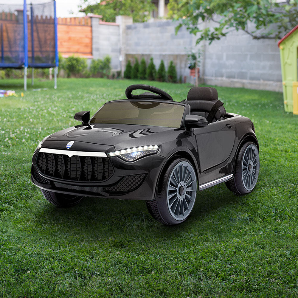 Rigo Kids Ride On Car Electric Toys 12V Battery Remote Control Black MP3 LED