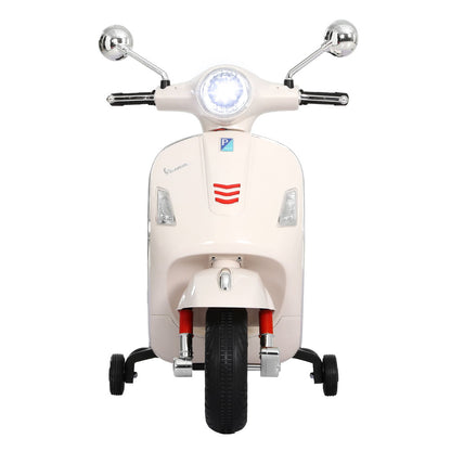 Kids Electric Ride On Car Motorcycle Motorbike Vespa Licensed GTS White