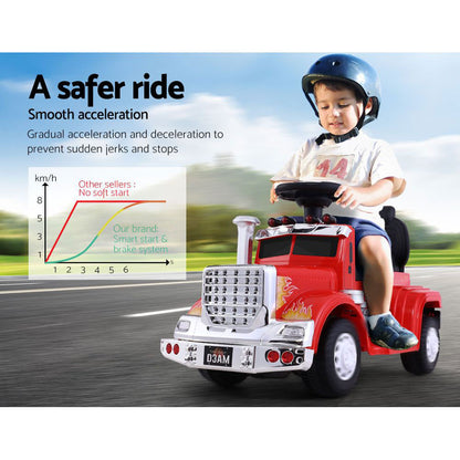 Rigo Kids Electric Ride On Car Truck Motorcycle Motorbike Toy Cars 6V Red