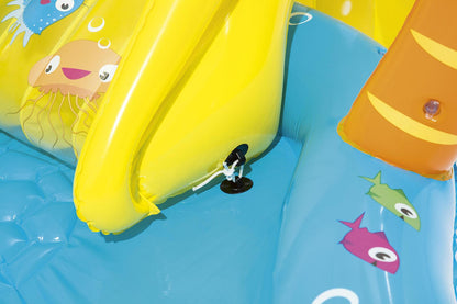 Bestway 273L Inflatable Sea Life Water Fun Park Pool with Slide - 2.8m x 87cm
