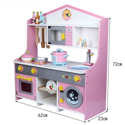 EKKIO Wooden Kitchen Playset for Kids (Japanese Style Kitchen Set, Violet) EK-KP-104-MS