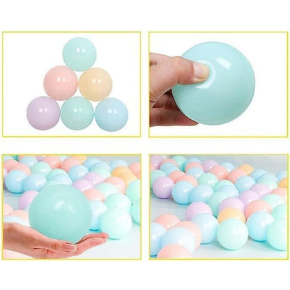 GOMINIMO 100 Pcs Colorful Pool Pit Balls for Kids Playhouse (Macaron) GO-PPB-100-MZY