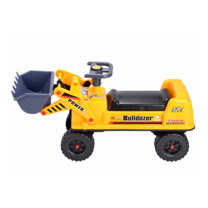 GOMINIMO Kids Ride On Bulldozer Digger Tractor Excavator Toy Car with Helmet GO-KEX-101-JBL