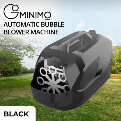 GOMINIMO Automatic Bubble Blower Machine for Kids (Black) GO-ABBM-100-JH