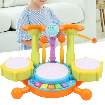 GOMINIMO Kids Toy Musical Drum Set Basic Version (Green) GO-MAT-114-XC