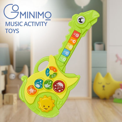 GOMINIMO Kids Musical Guitar Toys with Dinosaur Shape Design (Green) GO-MAT-108-XC