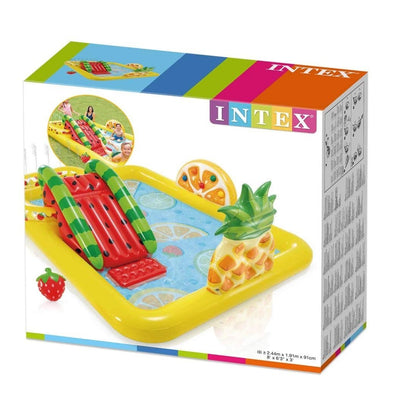 INTEX Fun'N Fruity Inflatable Play Centre Paddling Pool & Water Slide  57158EP